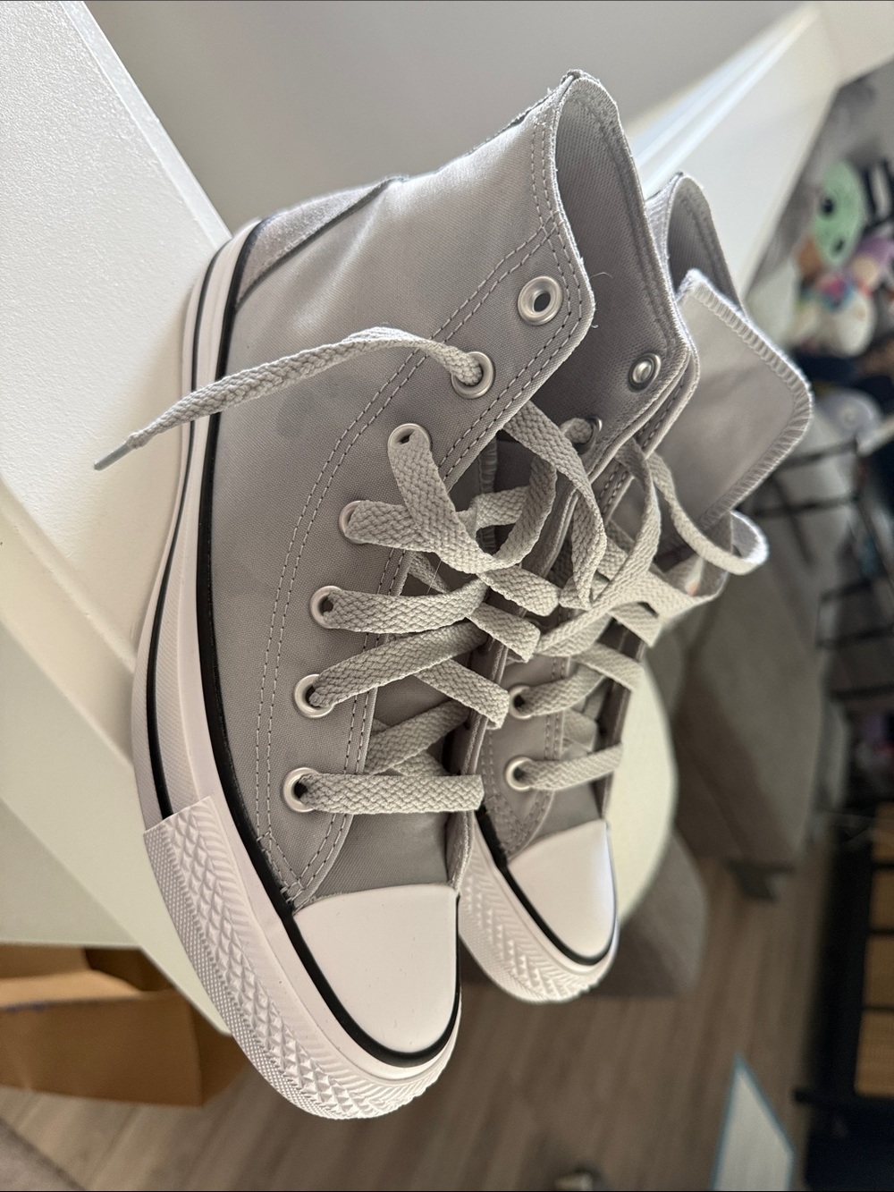 Converse Gray High-Top Sneakers - Picture 2 of 6